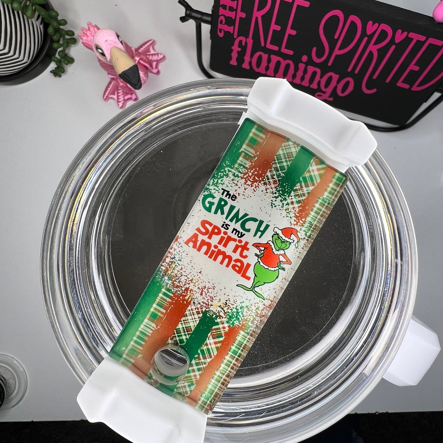 Christmas Green Guy Tumbler Tag